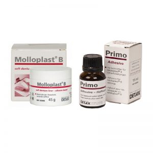 Dentcruise-Detax Molloplast B Heat Cure Soft Reliner Combo Pack